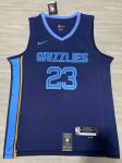 NBA 23 Rose Memphis Grizzlies Maillot Marine brodé